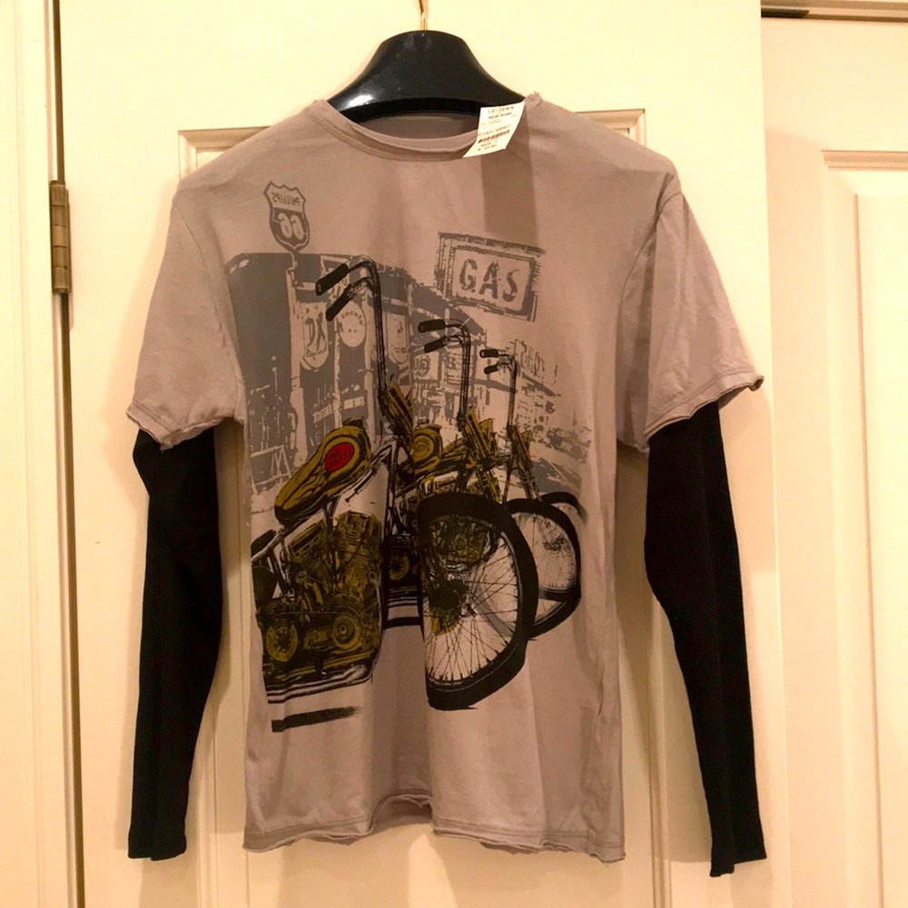 Dx-Xtreme  Heather Gray Long Sleeve Tshirt NWT Size Large